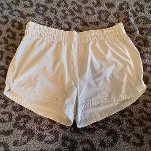 Gap Fit Grey and White Stripe Athletic Shorts